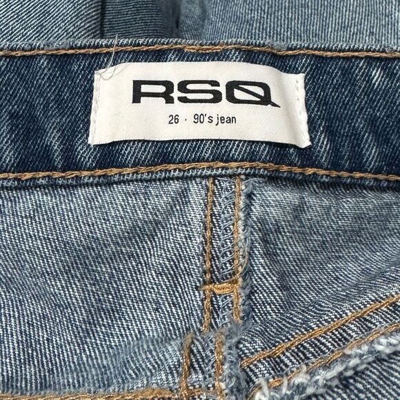 RSQ 90’s Jeans Distressed Blue Women’s 26 - Picture 3 of 4